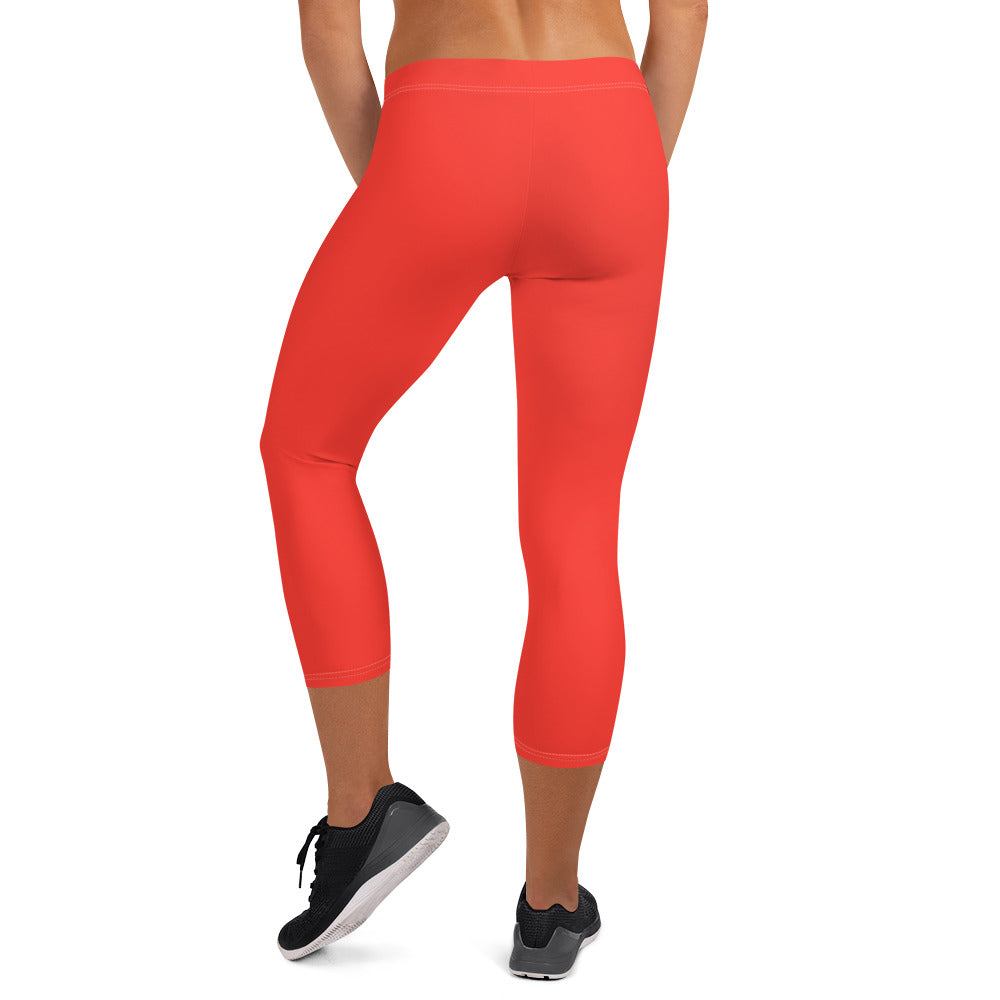 Cherry Charm FLAKOUT Sport Women's Capri Leggings - FLAKOUT