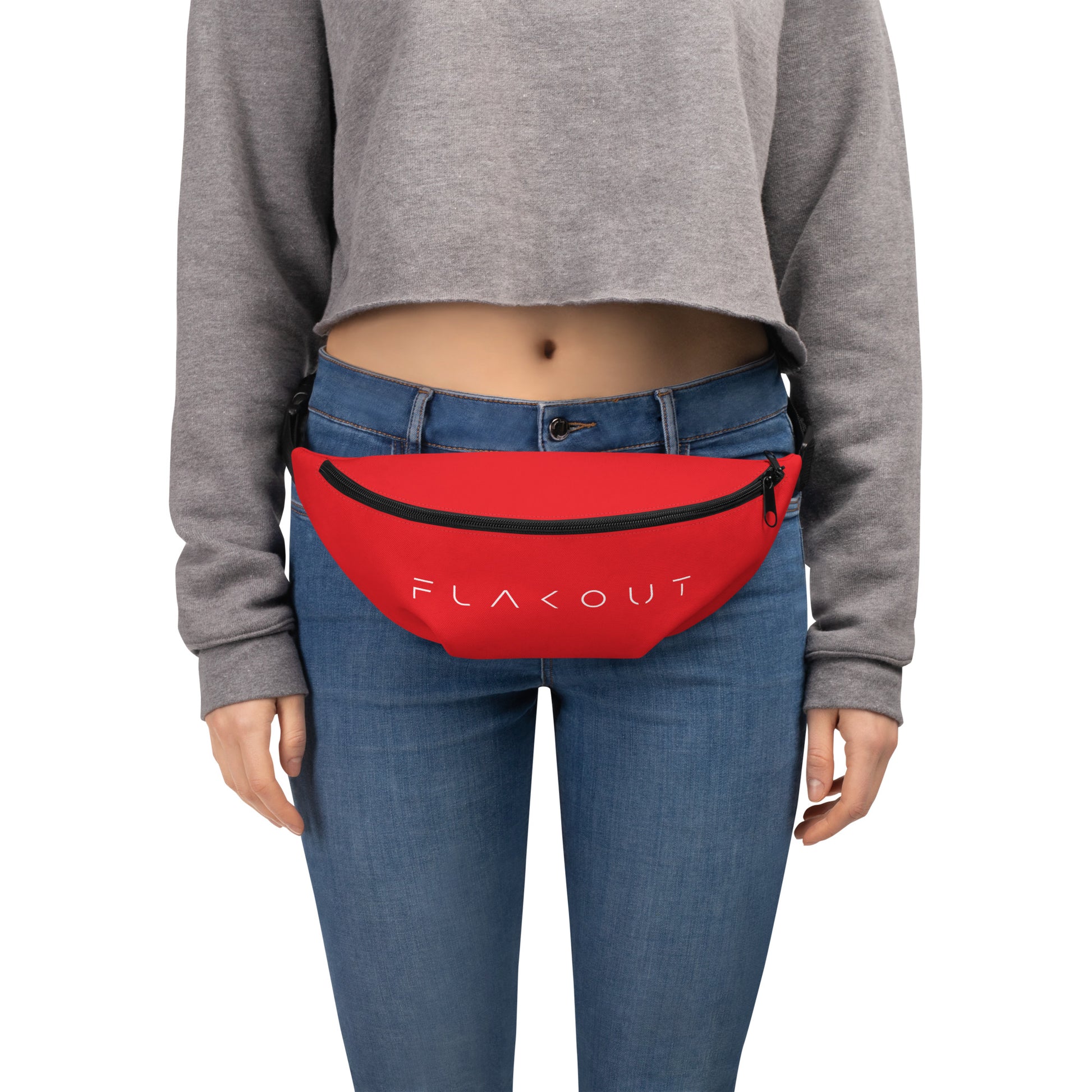 Unisex Water-resistant Fanny Pack - Red - FLAKOUT