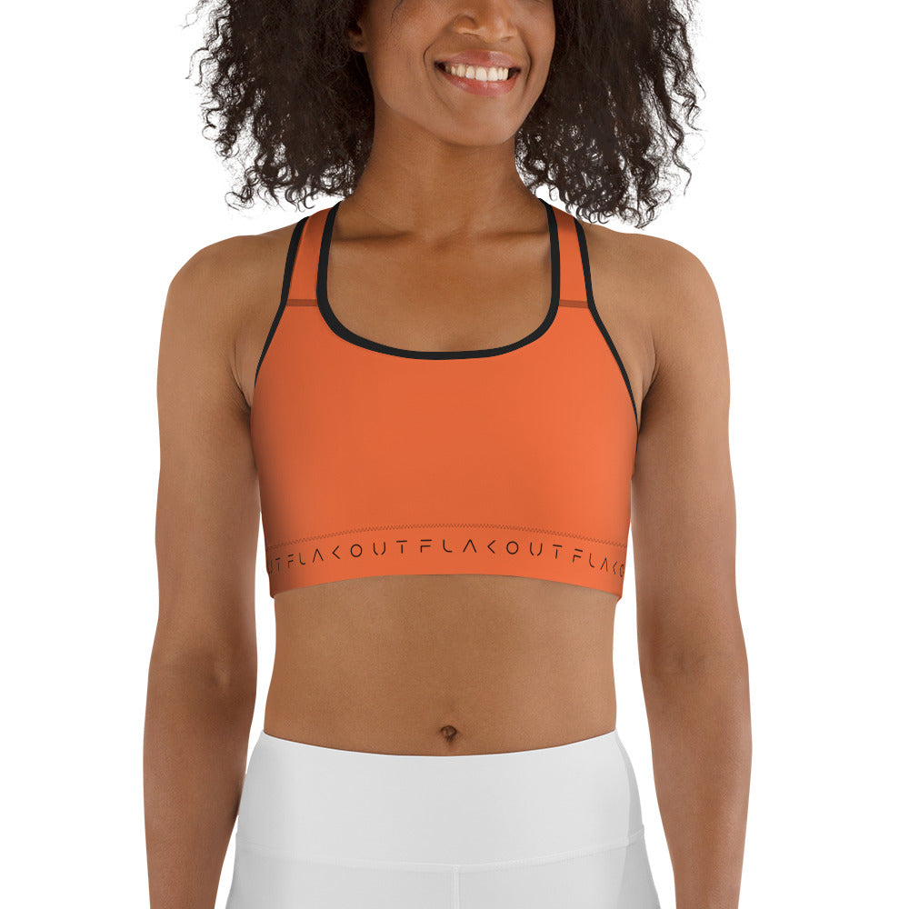 Fiery Burst Women's Sports Performance Bra - FLAKOUT