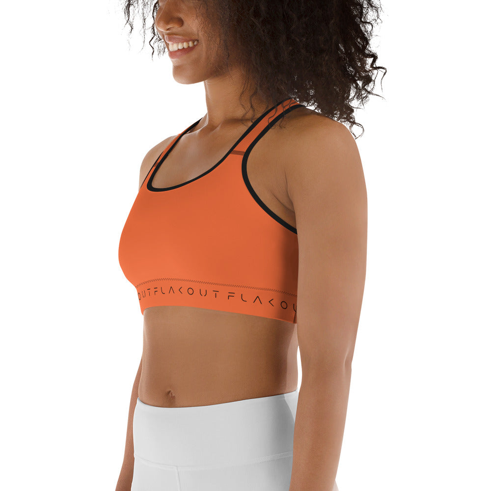 Fiery Burst Women's Sports Performance Bra - FLAKOUT