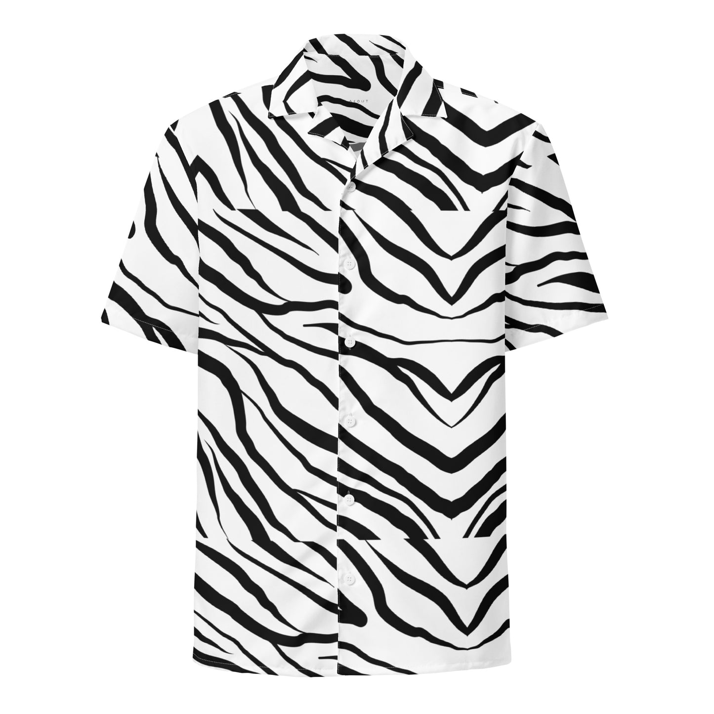 Striped Zebra Vibrance Button Shirt - FLAKOUT