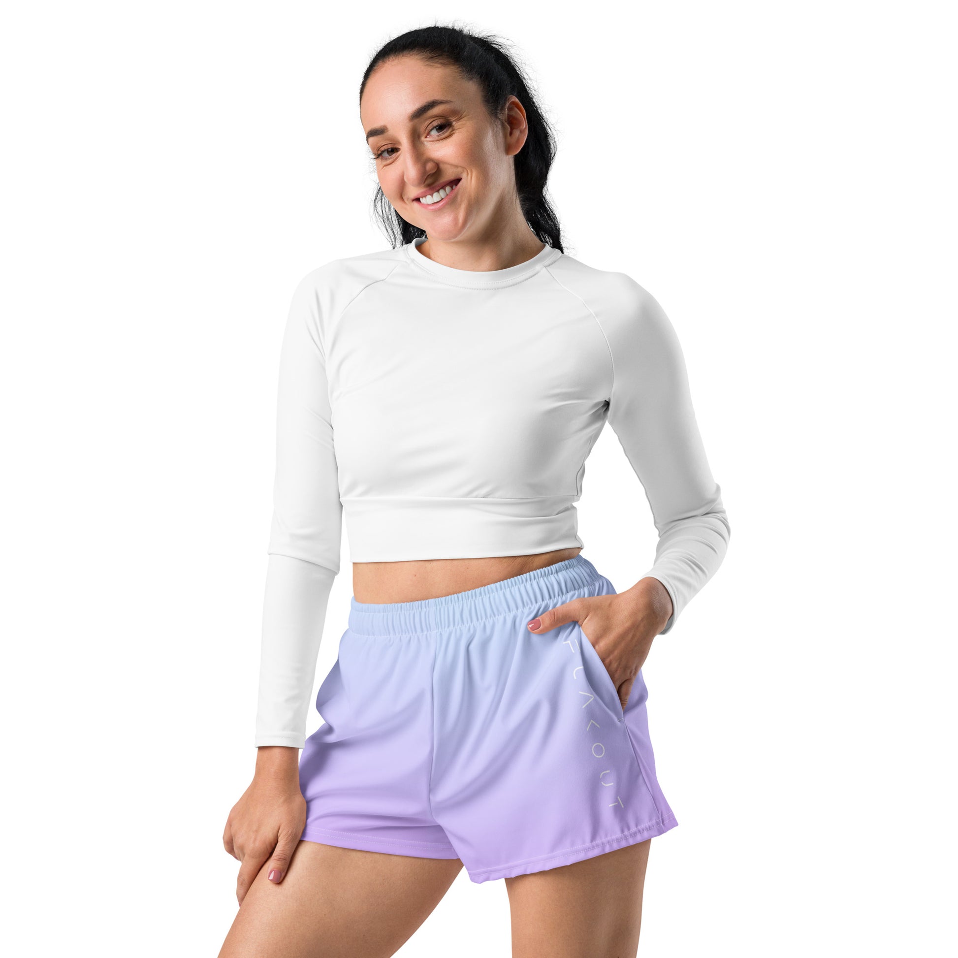 Ethereal Horizon Women’s Recycled Shorts - FLAKOUT