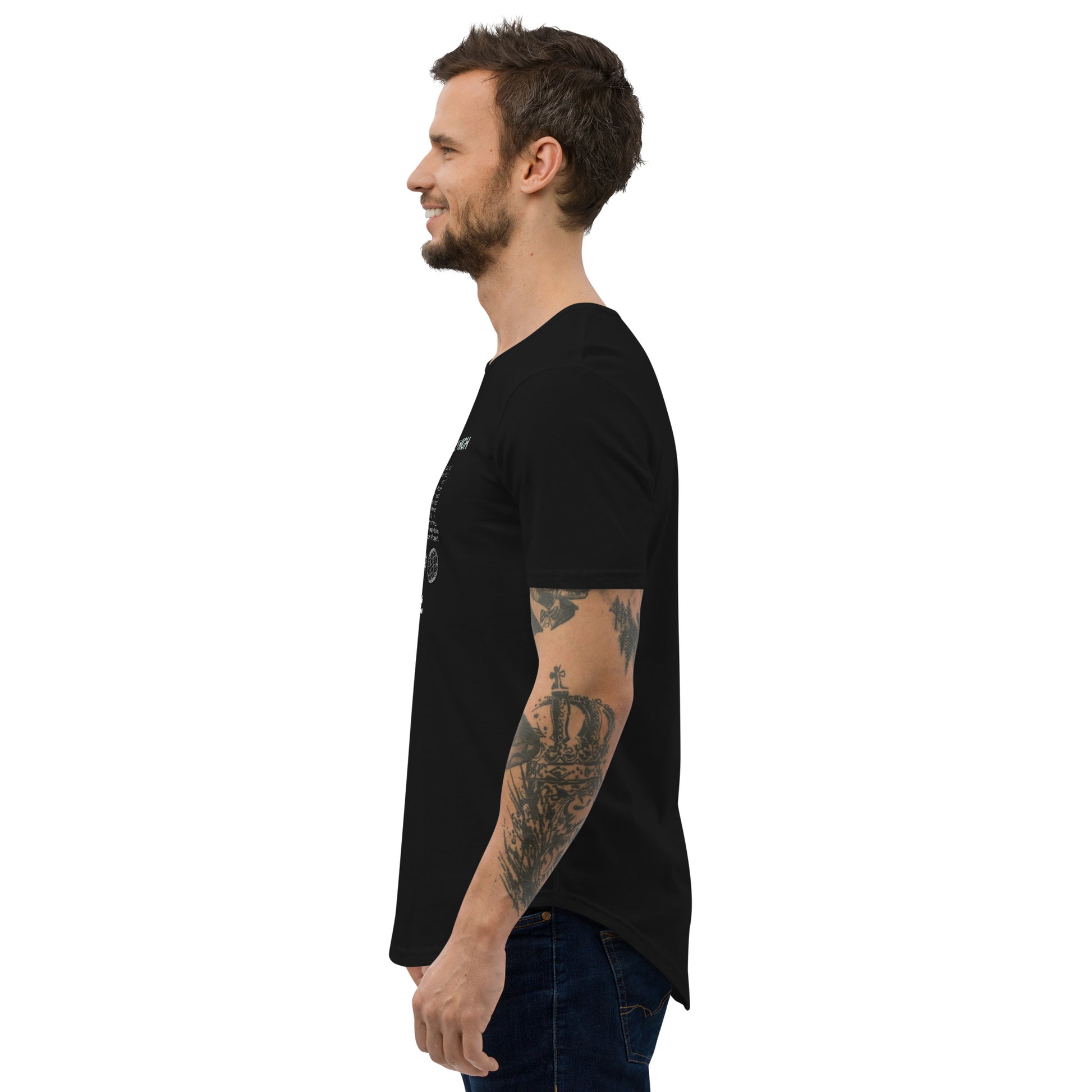 Fly High Voyager Men's Curved Hem T-Shirt - FLAKOUT