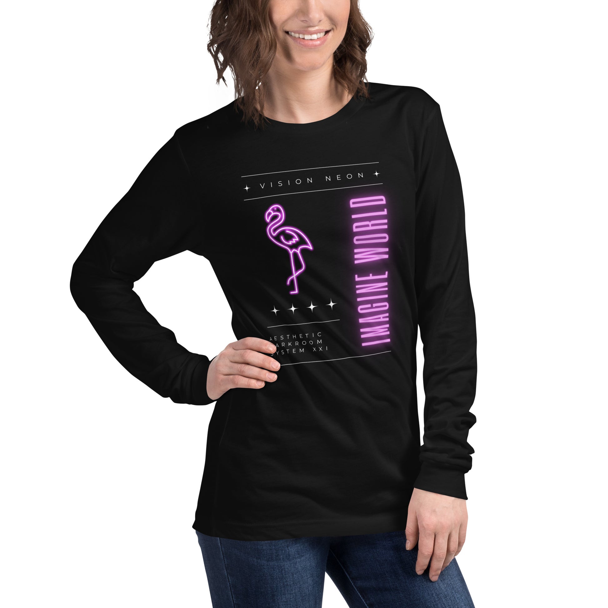 Vision Neon Utopia Long Sleeve Tee - FLAKOUT