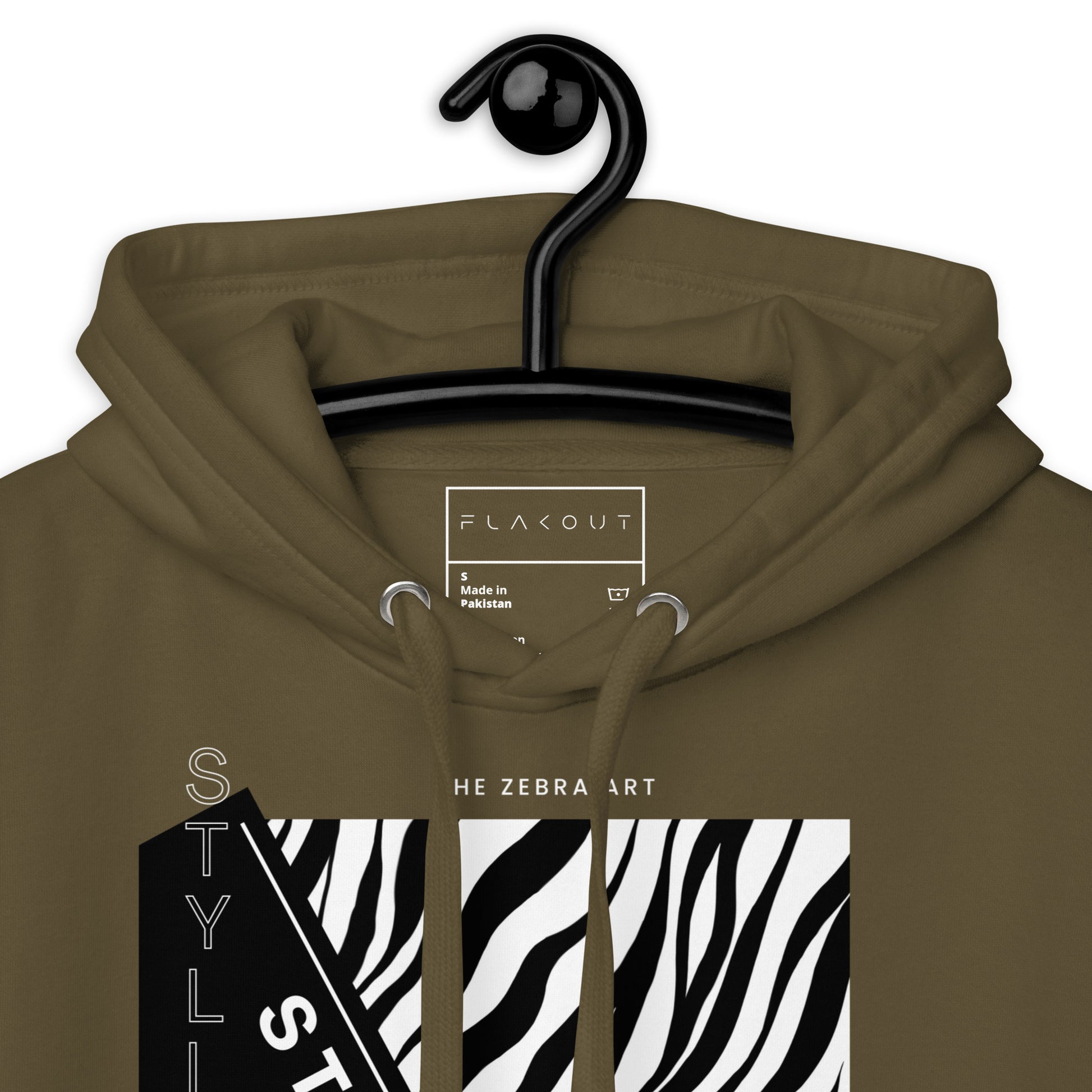 The Zebra Art Unisex Hoodie - FLAKOUT