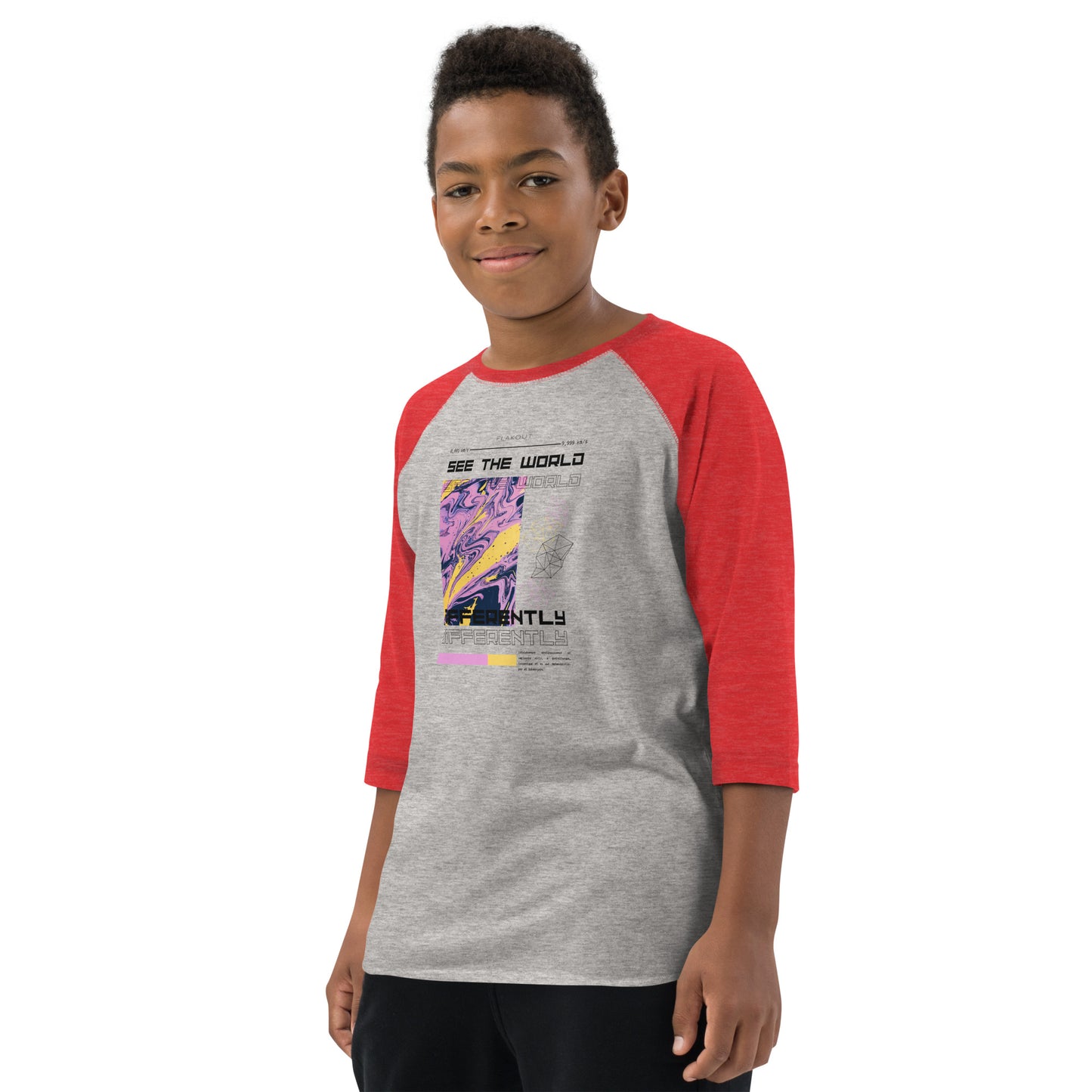 Divergent Horizon See The World Differently Kid's Long Sleeve Shirt - FLAKOUT