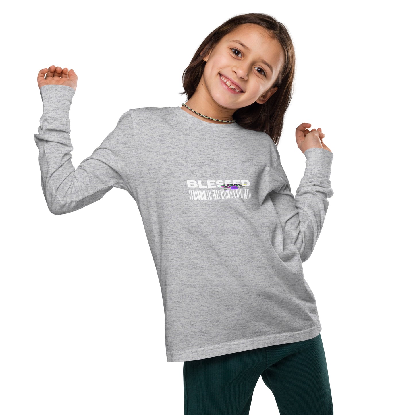 Divine Grace Blessed Kid's Long Sleeve Shirt - FLAKOUT