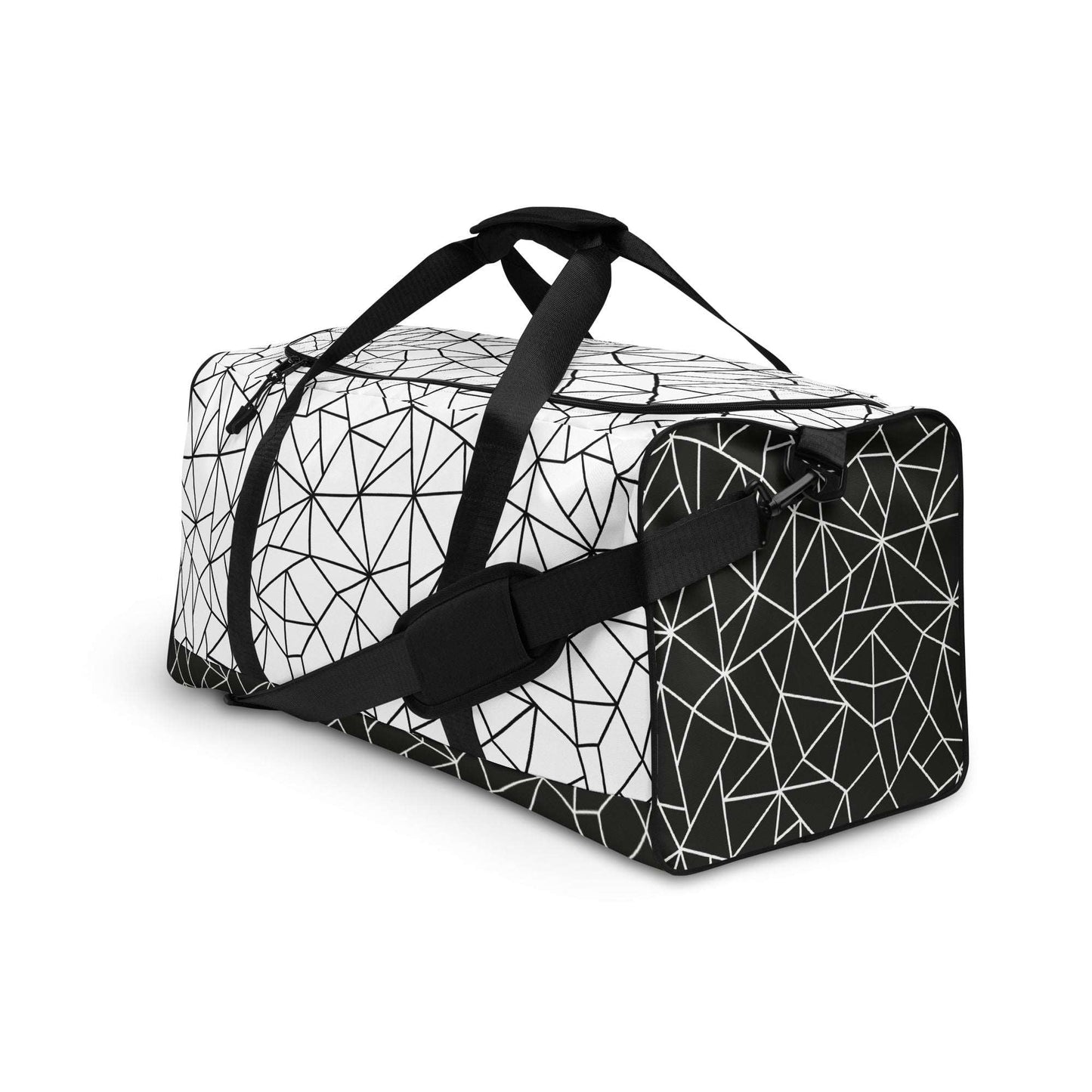 Angular Allure White Duffle Bag - FLAKOUT