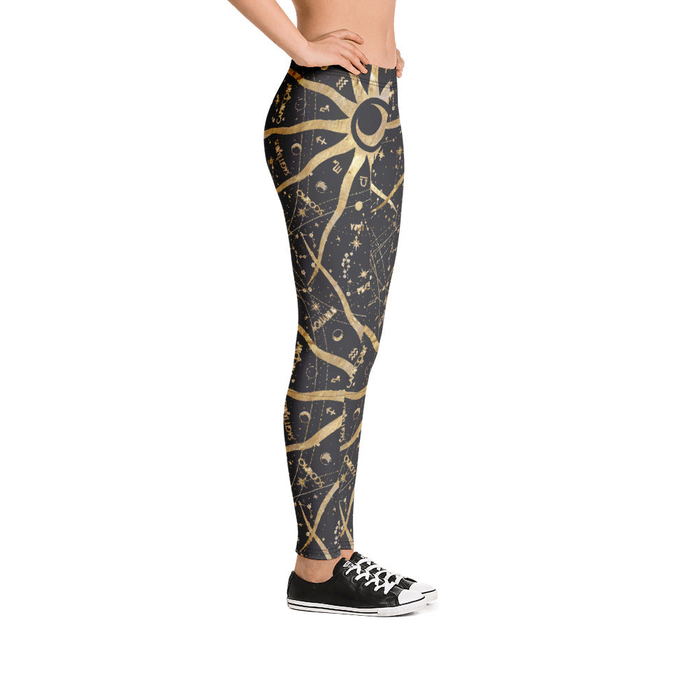 Women's Leggings Ancient Sun - FLAKOUT