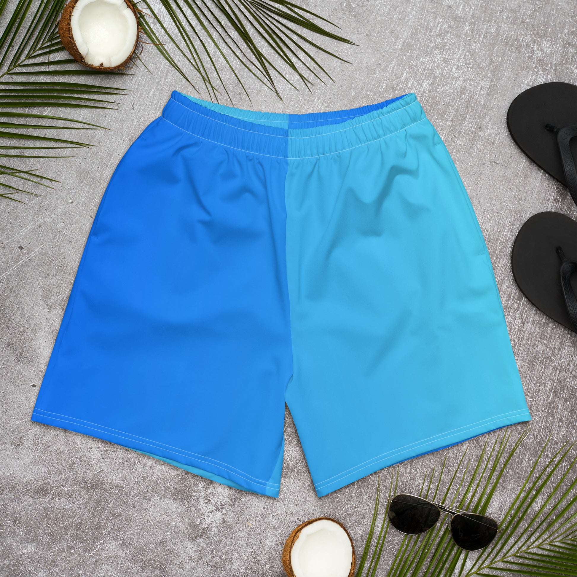 Breezy Azure Men's Swim - Athletic Shorts - FLAKOUT