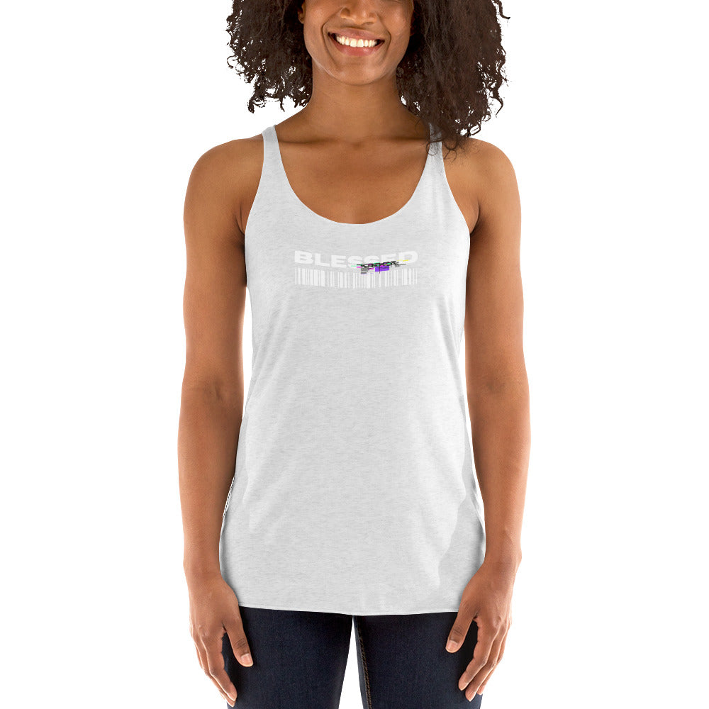 Divine Grace Blessed Women's Racerback Tank - FLAKOUT