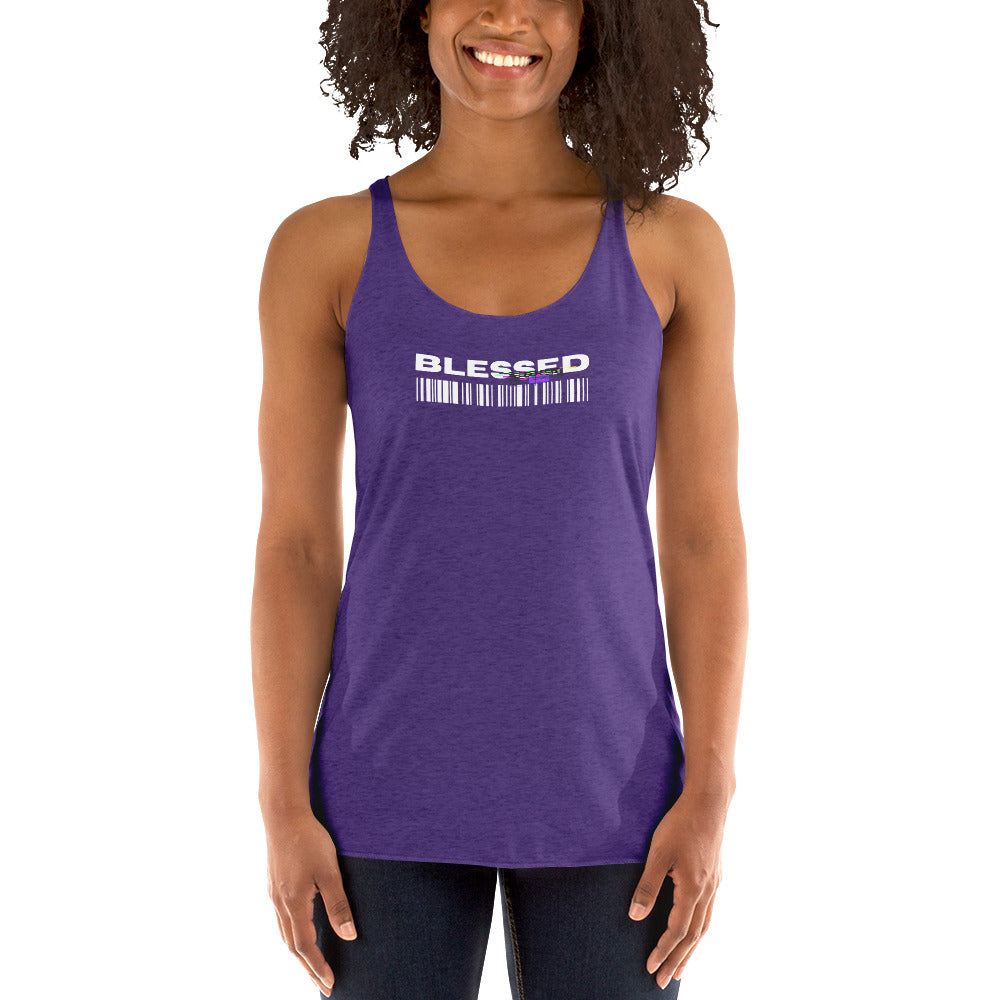 Divine Grace Blessed Women's Racerback Tank - FLAKOUT